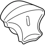 5W1Z54043B13BAD - Electrical: Driver Air Bag for Lincoln: Town Car Image