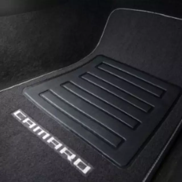 Floor Mats - Premium Carpet - Black W/ Silver - GM (92221512)