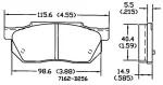 13050160 - : Disc Brake Pad Set for OmniParts Image