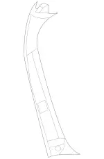 16474015709051 - : Side Gate Trim for Mercedes-Benz Image