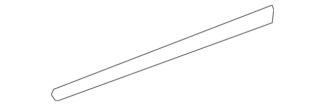 25169043629040 - Body: Side Molding for Mercedes-Benz Image