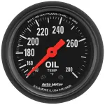 2609 - : GAUGE, OIL TEMP, 2 1/16", 140-280?F, MECHANICAL, Z-SERIES for AutoMeter Image