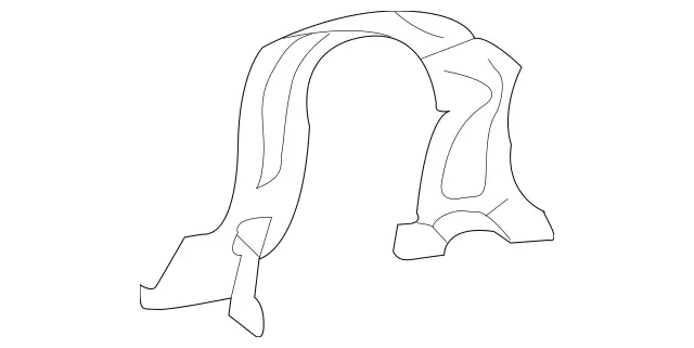 2036203072 - Cowl, Front Panel: Stiffener for Mercedes-Benz: C230, C240, C280, C32 AMG, C320, C350 Image image