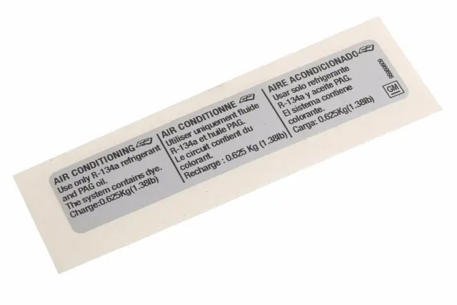 95969609 - Body: AC Label for GM Image