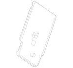 16792424007Q14 - Body: Seat Back Panel for Mercedes-Benz Image