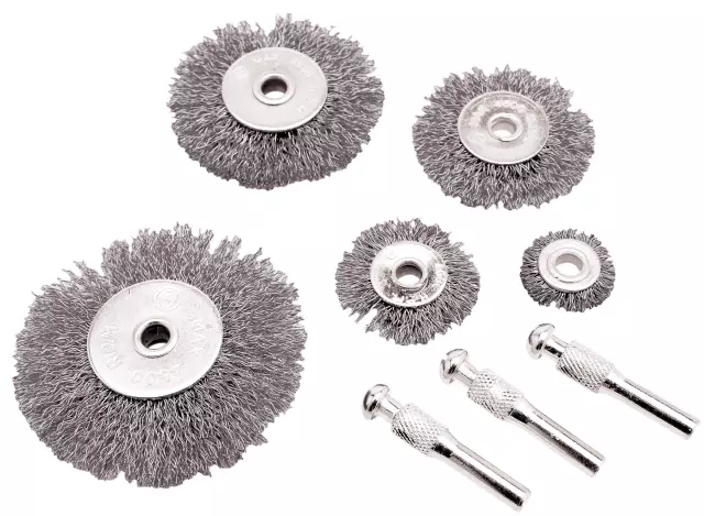1463 - : Interchangeable Heads with Arbors. Brass Wire to Protect Surfaces. for Performance Tool Image
