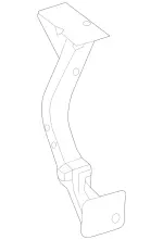 2316200428 - Cowl, Front Panel: Bracing for Mercedes-Benz: SL400, SL450, SL550, SL63 AMG, SL65 AMG Image