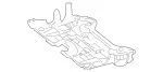 2045240101 - Chassis Sheet Metal/Air Intake: Protective Metal Sheet for Mercedes-Benz Image