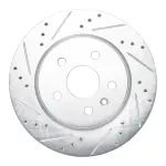 63165024L - : DFC Brake Rotor - Drilled and Slotted - Silver for DYNAMIC FRICTION Image