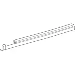 6W4Z5410177BPTM - Body: Rocker Molding for Lincoln: LS Image