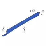 LJ8Z5810176BA - : Rocker Molding for Ford Image