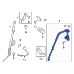 ML3Z15611B64AA - Body: Lap &amp; Shoulder Belt for Ford: F-150 Image