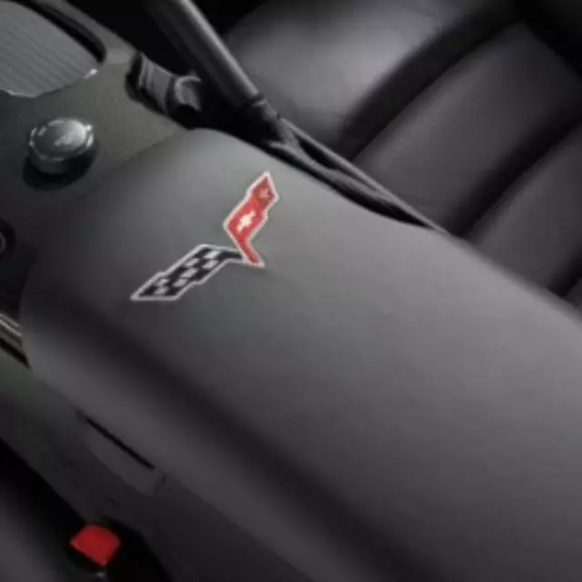 Console Lid - Crossed-Flag Logo - Black - GM (17802448)