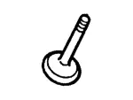 E8ZZ6507A - : 1984-1994 Ford - Intake Valve for Ford: Aerostar, Bronco II, LTD, Mustang, Ranger, Thunderbird | Mercury: Capri, Cougar, Marquis Image