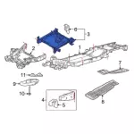 ML3Z5019AD - Body: Front Frame for Ford Image