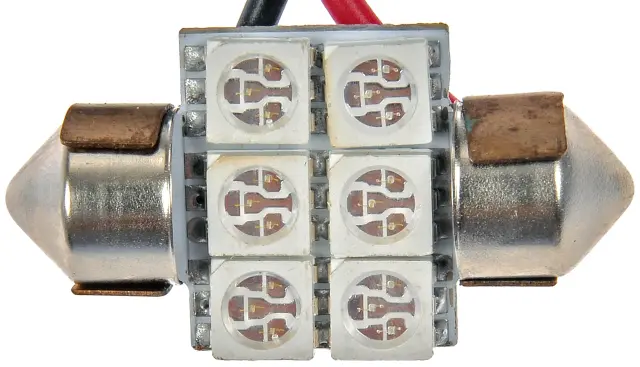 3175GSMD - Electrical, Lighting and Body: 3175 Green 5050SMD 6 LED Bulb for Dorman Image