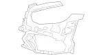 2318852200 - Attachment Parts: Basic Carrier, Bumper for Mercedes-Benz Image