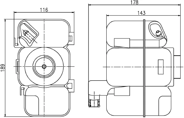 CRT206000S - Cooling Systems: Engine Coolant Reservoir for Behr Image