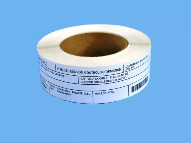 VEHICLE EMISSION CONTROL IN - LABEL 47480514AA - Mopar (47480514AA)