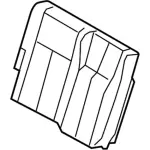 FL1Z7866601RB - Body: Seat Back Cover for Ford: Expedition Image