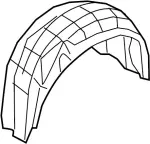 76748JJ50A - Body: Wheelhouse Liner for INFINITI: G37, Q60 Image