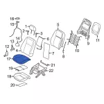 KT1Z1762900AP - : 2019-2023 Ford Transit Connect - Seat Cover for Ford: Transit Connect Image