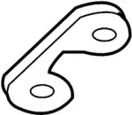 113841CB0A - : Rear Cross-Member Heat Shield for INFINITI: EX35, EX37, FX35, FX37, G25, G37, M37, Q40, Q50, Q60, Q70, Q70L, QX50, QX70 Image