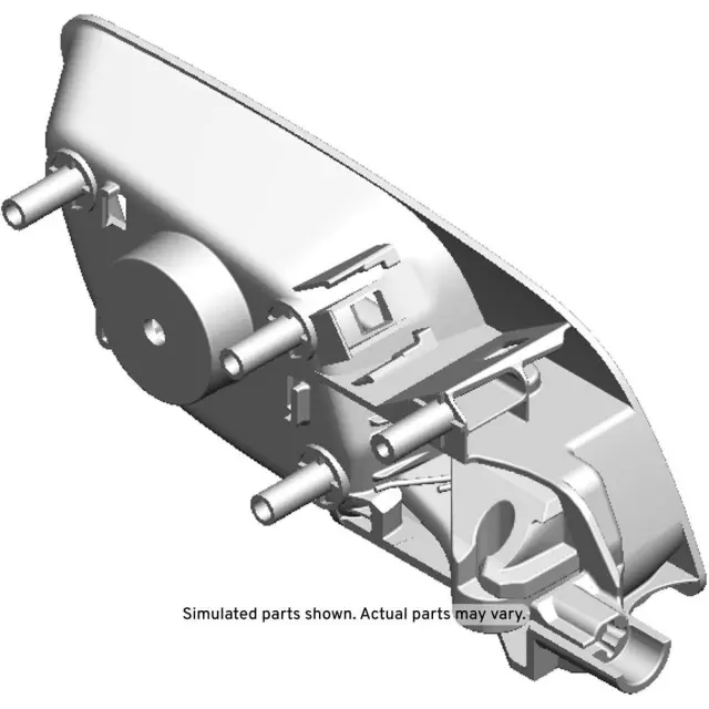 84593759 - : Chrome Front Driver Side Door Inside Handle Switch for Chevrolet: Equinox, Malibu, Malibu Limited | GMC: Terrain Image