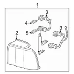 YR3Z13405AA - Electrical: Tail Lamp Assembly for Ford: Mustang Image