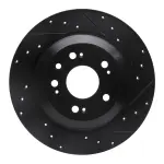 63358023R - : DFC Brake Rotor - Drilled and Slotted - Black for DYNAMIC FRICTION Image