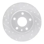 63173053L - : DFC Brake Rotor - Drilled and Slotted - Silver for DYNAMIC FRICTION Image
