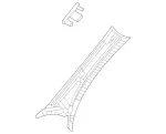 16769054009H93 - Body: Windshield Pillar Trim for Mercedes-Benz Image