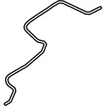 8A4Z17A605A - : 2008-2009 Ford Taurus X - Washer Hose for Ford: Taurus X Image