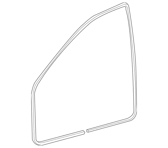 20369711515C66 - Body: Body Weather-strip for Mercedes-Benz Image