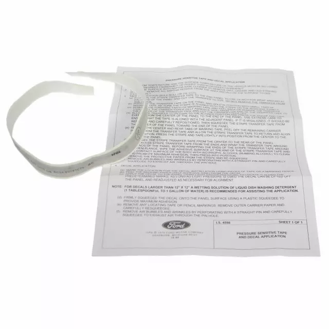 BC3Z9920001CB - Body: Stripe Tape for Ford: F-250 Super Duty, F-350 Super Duty, F-450 Super Duty Image