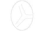 2027580058 - Body: Emblem for Mercedes-Benz Image