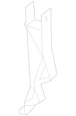 2316280024 - Cowl, Front Panel: Strut for Mercedes-Benz Image