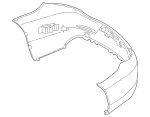 2058809303 - Detachable Parts: Trim, Bumper for Mercedes-Benz: C43 AMG, C63 AMG, C63 AMG S Image