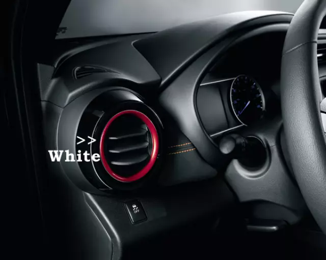 Interior Trim, Air Vent Rings, White - Nissan (T99G3-5RL0A)