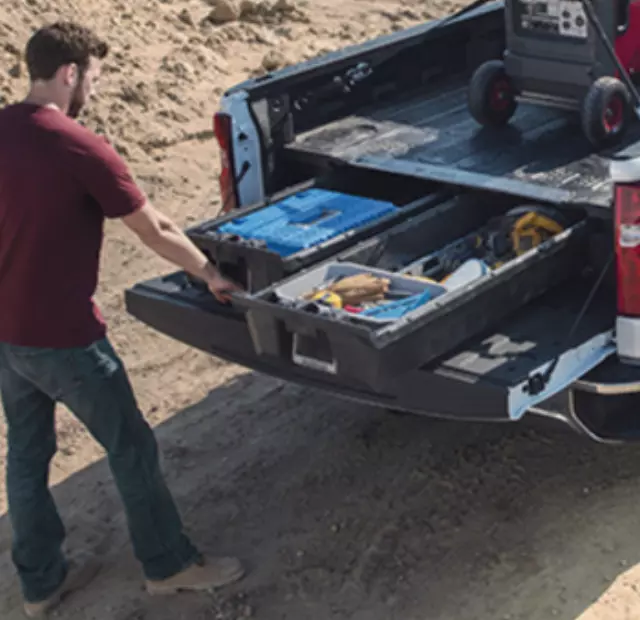 19421494 - Bed Products: Bed Storage System by DECKED&amp;reg; for Chevrolet: Silverado 1500, Silverado 1500 LTD | GMC: Sierra 1500, Sierra 1500 Limited Image