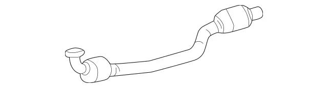 2304903619 - Exhaust System: Exhaust Pipe for Mercedes-Benz: SL500 Image