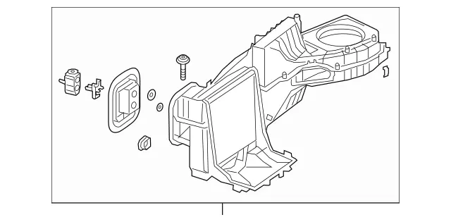 2478304302 - Heating and Ventilation: Evaporator Housing for Mercedes-Benz: 180A, 220a, A220, A35 AMG, CLA250, CLA35 AMG, CLA45 AMG, CLA45 AMG S, GLA250, GLA35 AMG, GLA45 AMG, GLB250, GLB35 AMG Image image