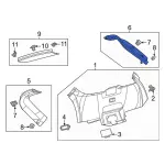 LJ8Z5842411AC - Body: Side Trim for Ford: Mustang Mach-E Image