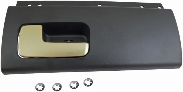 80476 - Body: Interior Door Handle Rear Left Kit Chrome Lever Black Housing for Dorman Image