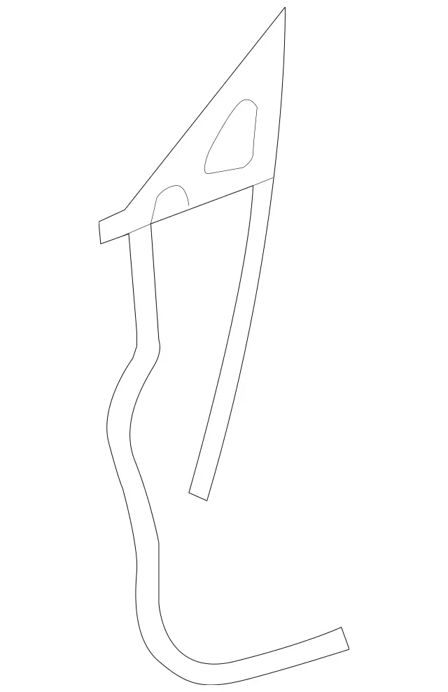 2197200578 - Body: Door Weather-strip for Mercedes-Benz Image