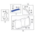 LB5Z7842410AB - Body: Side Molding for Ford: Explorer, Police Interceptor Utility Image
