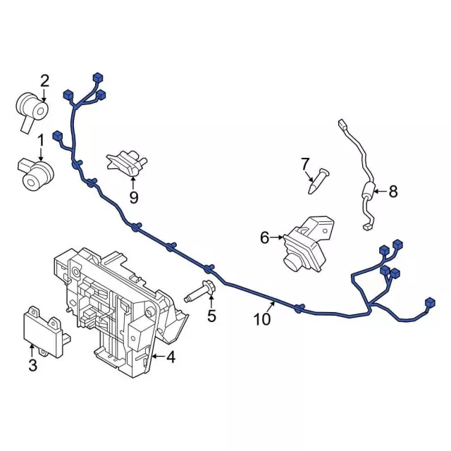 Parking Aid System Wiring Harness - Ford (NL1Z-15K867-Y)