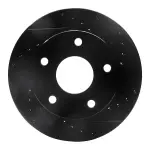 63340077R - : DFC Brake Rotor - Drilled and Slotted - Black for DYNAMIC FRICTION Image