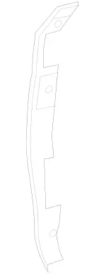 2227200578 - Front Doors: Sealing Frame for Mercedes-Benz: Maybach S550, Maybach S560, Maybach S600, Maybach S650, S450, S550, S550e, S560, S600, S63 AMG, S65 AMG Image