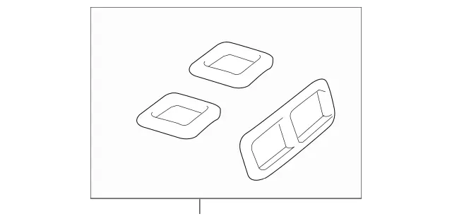 2218310598 - Heating and Ventilation: Parts Kit, Seal, Air Duct for Mercedes-Benz: Maybach S550, Maybach S560, Maybach S600, Maybach S650, S450, S550, S550e, S560, S600, S63 AMG, S65 AMG Image image